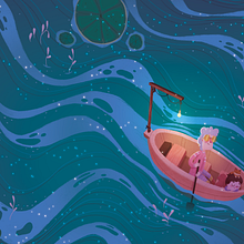 Cenário do meu livro Herança. Ilustração tradicional projeto de Brenda Bossato - 14.07.2021