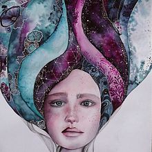 "Ay, mi cabeza!" . Un progetto di Illustrazione tradizionale, Belle arti, Pittura, Disegno, Pittura ad acquerello, Disegno di ritratti e Disegno artistico di mariana.michalcikova - 15.07.2021