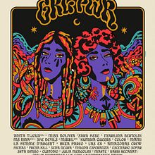 Grl Pwr Festival Poster. Un proyecto de Diseño de carteles, Lettering, Ilustración tradicional, Diseño y Diseño gráfico de Marte - 30.01.2019