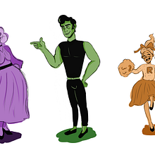 Mi Proyecto del curso: Line up de personajes. Traditional illustration, Animation, Character Design, Video Games, and Game Design project by Sara Gómez Dousdebes - 07.15.2021