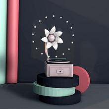 A gramophone. Un progetto di 3D, Musica e Design di Carla Calderón Fashé - 21.12.2020