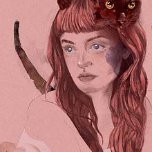 Mi Proyecto del curso: Retrato ilustrado con Procreate. Un progetto di Illustrazione tradizionale, Illustrazione vettoriale, Illustrazione digitale e Disegno di ritratti di Azucena Arizo - 15.07.2021