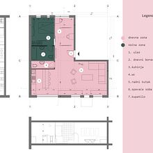 From family apartment to living/office space for a couple (student project). Interior Design project by Nevena Stojanović - 07.15.2021