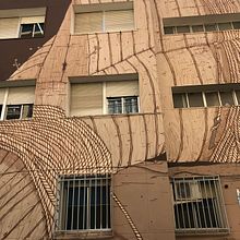 EDUCACIÓ PER LA PAU / ARTE MURAL. Traditional illustration, Fine Arts, and Street Art project by Justo Heras - 11.01.2017