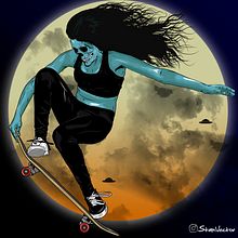 Skate. Projekt z dziedziny Trad, c i jna ilustracja użytkownika Starlin Ochoa Cortesia - 14.09.2020