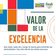 Afiche Presentación Valores para AMPM y Fresh Markert | Recursos Humanos Ein Projekt aus dem Bereich Design und Grafikdesign von Patricia Calderón Jiménez - 16.07.2021