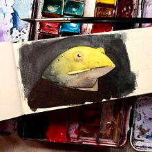 Watercolor Study - frog. Un progetto di Illustrazione tradizionale e Pittura di Go Carvalho - 16.07.2021