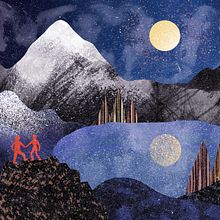 My project in Texture Creation for Digital Illustration in Photoshop course. Traditional illustration, and Digital Illustration project by Tereza Fatka - 07.19.2021