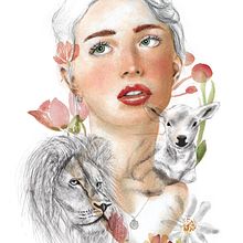 Mi Proyecto del curso: Retrato ilustrado en acuarela. Traditional illustration, Fine Arts, Painting, Drawing, Watercolor Painting, Portrait Drawing, and Artistic Drawing project by Deborah Jáquez - 07.20.2021