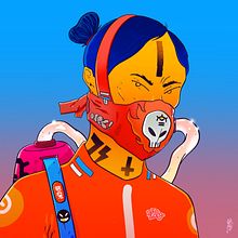 REDsistance NFT Edition - I. Een project van Traditionele illustratie, Motion Graphics y Animatie van Gabriel Suchowolski · microbians - 17.07.2021