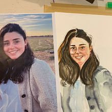 Mi Proyecto del curso: Retrato en acuarela a partir de una fotografía. Traditional illustration, Watercolor Painting, and Portrait Drawing project by Francis De Palma Gaston - 07.17.2021