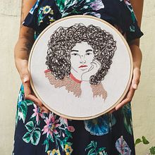 Meu projeto do curso: Criação de retratos bordados. Een project van Borduurwerk van Ayla Guadalupe - 17.07.2021