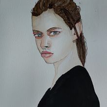 My project in Watercolor Portrait from a Photo course. Un proyecto de Ilustración tradicional, Pintura a la acuarela y Dibujo de Retrato de Marco Santarelli - 17.07.2021