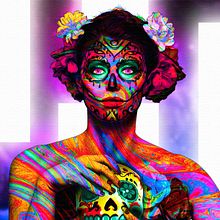 LADY GHOST SKULL. Un progetto di Animazione, Fotografia, Motion graphics, Design, Belle arti, Graphic design, Design interattivo, Video e Stop motion di Robinson Baron - 17.07.2021