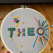 Meu projeto do curso: Letras bordadas: a linha como ferramenta gráfica. Embroider project by Ana Pimenta - 07.17.2021