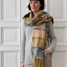Handwoven and plant-dyed scarf. Fiber Arts, Textile D, eing, Arts, and Crafts project by Ania Grzeszek - 07.17.2021