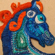 Colección caballos Kelica #5. Embroider, Arts, and Crafts project by Angelica Mariana Mejia Mendez - 02.25.2021