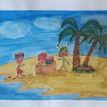 Mi Proyecto del curso: Técnicas de ilustración con acuarela y gouache. Traditional illustration, Fine Arts, Painting, Watercolor Painting, Children's Illustration, and Gouache Painting project by Barbara Vazquez - 07.16.2021