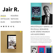 Mi blog de reseñas y noticias sobre libros. Writing, and Web Development project by Jair Reyes - 12.24.2019