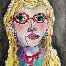 Portrait 1. Sketching, and Watercolor Painting project by silversong - 07.18.2021