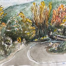 Matakana. Sketching, Sketchbook, and Watercolor Painting project by silversong - 07.18.2021