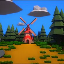  escenarios low poly para videojuegos. 3D, and 3D Modeling project by Carlos Salinas - 07.17.2021