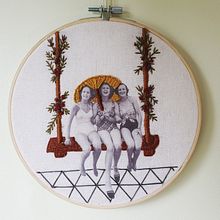 My project in Photo Embroidery on Fabric course. Photograph, Collage, Paper Craft, Printing, Embroider, and DIY project by Lisa Staunton - 07.18.2021