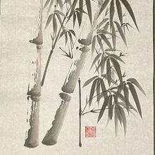 The Four Gentlemen : My project in Introduction to Sumi-e Painting course. Projekt z dziedziny Trad, c, jna ilustracja,  R, sunek,  R i sunek atramentem użytkownika Sherin Wong - 15.07.2021