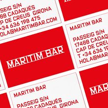 Maritim Bar (Cadaqués). Identidad. Un progetto di Design di Mario Eskenazi - 18.07.2021