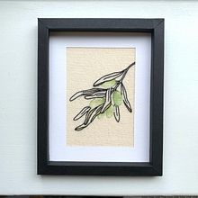Olive Branch. Multimedia, Embroider, and Painting project by Mirna - 07.18.2021