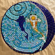 Mein Kursprojekt: Einführung in die Mosaikkunst . Projekt z dziedziny Craft, Projektowanie i w, rób mebli,  Dekoracja wnętrz, Ceramika i DIY użytkownika katrin_80 - 18.07.2021
