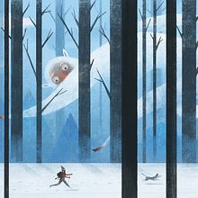 En busca de Yeti. Projekt z dziedziny Trad, c, jna ilustracja, Projektowanie postaci,  Manager art, st, czn,  R, sunek, Ilustracja c, frowa, Ilustracje dla dzieci, R, sunek c i frow użytkownika Luis San Vicente - 18.07.2021