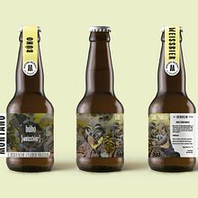 MONTANO BREWING.CO. Een project van  Br, ing en identiteit, Traditionele illustratie y Packaging van Juan Camilo Castillo Perea - 18.07.2021