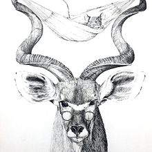 Ratinho descansando na rede do antílope . Un progetto di Illustrazione tradizionale, Disegno a matita, Disegno, Disegno realistico, Disegno artistico e Illustrazione con inchiostro di Fernanda Nascimento - 19.07.2021