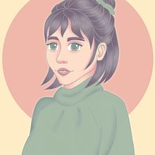 Mein Kursprojekt: Porträts von weiblichen Charakteren mit Procreate. Un progetto di Illustrazione tradizionale, Illustrazione digitale e Disegno digitale di nanotitanium - 19.07.2021