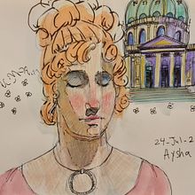 My project in Artistic Watercolor Sketching: Dare to Express Your Ideas course. Un progetto di Illustrazione tradizionale, Bozzetti, Creatività, Disegno, Pittura ad acquerello e Sketchbook di Aysha Aldoseri - 19.07.2021