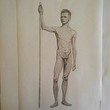 Dibujo realista de la figura humana. Desenho a lápis projeto de joseluisfiorenza - 18.07.2021