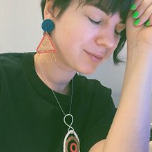 My project in Woven Jewelry with Natural Fibers course. Accessor, Design, Arts, Crafts, Jewelr, Design, and Fashion Design project by Maria Boya - 07.19.2021