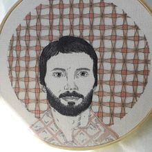 Meu projeto do curso: Criação de retratos bordados. Embroider project by Maria Vitoria Regina - 07.19.2021