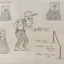 My project in Introduction to the Creation of Cartoon Style Characters course. Un progetto di Illustrazione tradizionale, Character design e Disegno di Nghia Nguyen - 19.07.2021
