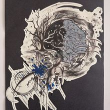 Dibujo con estilografos. Ilustração tradicional projeto de Antonella Guzman - 19.07.2021