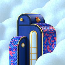 illustrations from 36 days of type 2020. Traditional illustration, Design, Motion Graphics, and 3D project by Romain Braccini - 03.02.2020