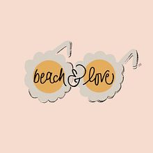Beach & Love Ein Projekt aus dem Bereich Kalligrafie und Digitales Lettering von Chiara Bacchini - 20.07.2021