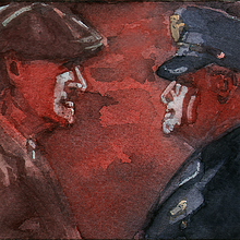Los Intocables. Projekt z dziedziny Trad, c, jna ilustracja i Malowanie akwarelą użytkownika Juan Javier Sepúlveda - 20.07.2021