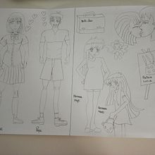 Mi Proyecto del curso: Dibujo de personajes manga desde cero. Projekt z dziedziny Trad, c, jna ilustracja, Projektowanie postaci, Komiks, R, sunek ołówkiem,  R, sunek i Manga użytkownika jorsancarute - 20.07.2021