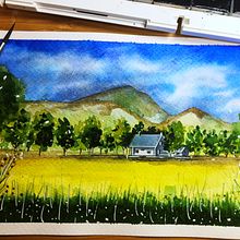 My project in Watercolor Travel Journal course. Traditional illustration, Watercolor Painting, Architectural Illustration, and Sketchbook project by Emily Phạm - 07.19.2021