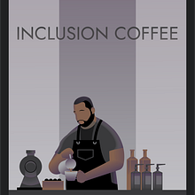 Inclusion Cafe (Arlington, Texas) . Un proyecto de Ilustración tradicional, Bellas Artes, Diseño de carteles e Ilustración digital de Garrett Goldsmith - 20.07.2021