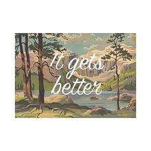 It gets better / It gets worse. Painting, Lettering, H, Lettering, T, and pograph project by Christopher Rouleau - 07.20.2021