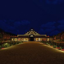 Centro Internacional de Retiro Budista Je Tsongkhapa. Architecture, 3D, Graphic Design, Infographics, 3D Modeling, and 3D Design project by Daniel Pérez - 10.24.2020