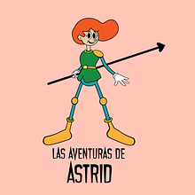 Astrid. Diseño de personajes retro para animación. Projekt z dziedziny  Animacja, Projektowanie postaci 3D i Animacje 2D użytkownika Miguel Angel Aguilar - 28.06.2021